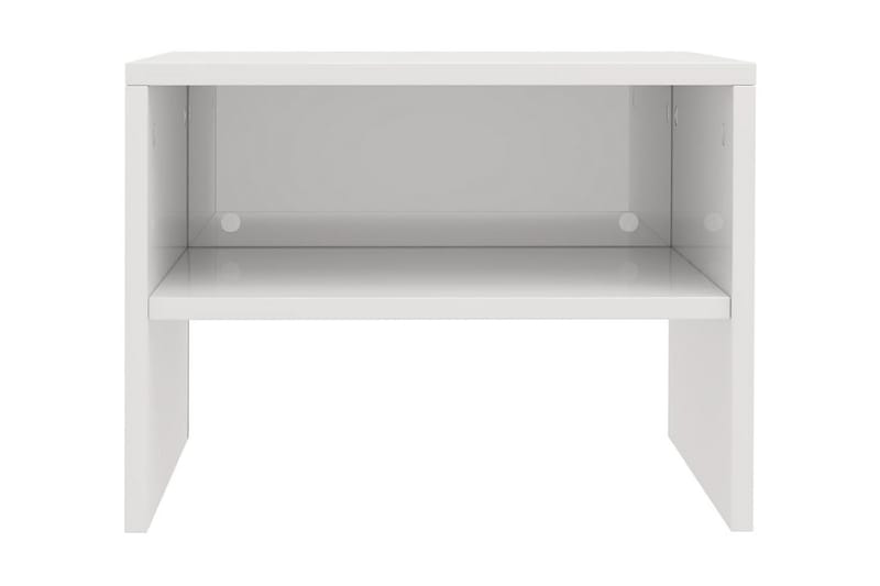 Sängbord vit högglans 40x30x30 cm spånskiva - Vit - Möbler - Bord & matgrupper - Avlastningsbord - Sängbord & nattduksbord