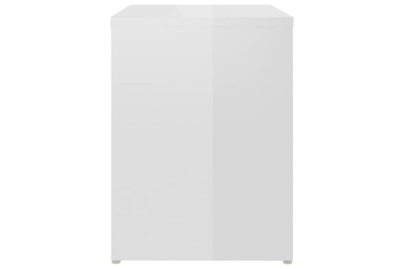 Sängbord vit högglans 40x30x40 cm spånskiva - Vit - Möbler - Bord & matgrupper - Avlastningsbord - Sängbord & nattduksbord