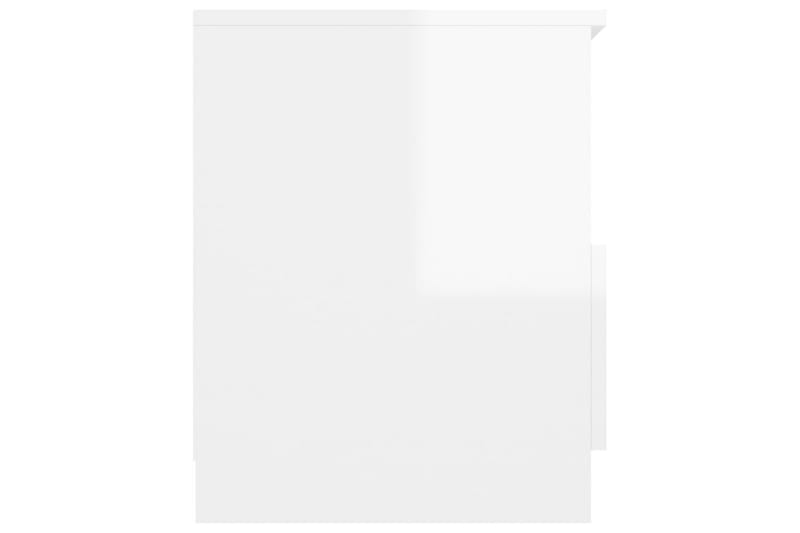 Sängbord vit höglans 40x40x50 cm spånskiva - Vit - Möbler - Bord & matgrupper - Avlastningsbord - Sängbord & nattduksbord