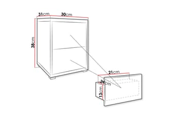 Sängbord - Vit - Möbler - Bord & matgrupper - Avlastningsbord - Sängbord & nattduksbord