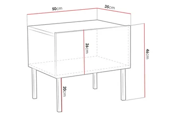 Sängbord - Vit - Möbler - Bord & matgrupper - Avlastningsbord - Sängbord & nattduksbord