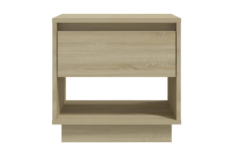 Sängskåp sonoma-ek 2 st 45x34x44 cm spånskiva - Beige - Möbler - Bord & matgrupper - Avlastningsbord - Sängbord & nattduksbord