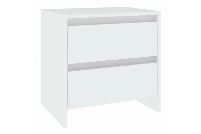 Sängskåp vit 2 st 45x34,5x44,5 cm spånskiva - Vit - Möbler - Bord & matgrupper - Avlastningsbord - Sängbord & nattduksbord