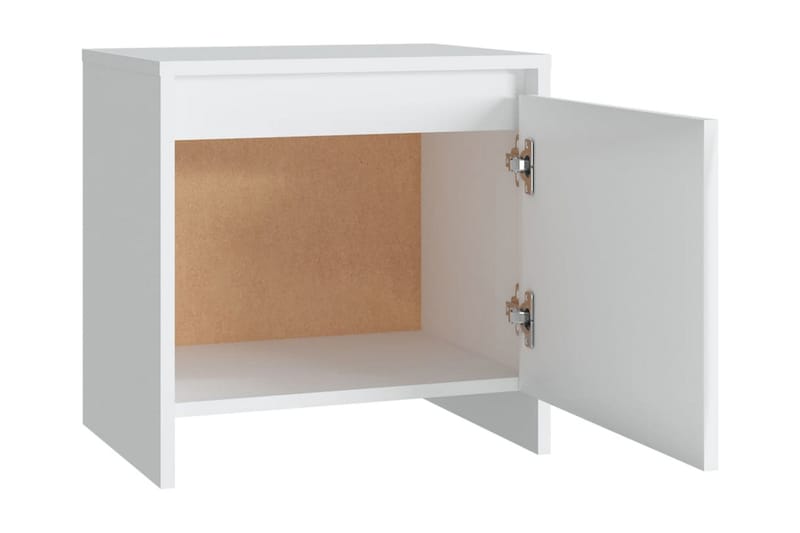 Sängskåp vit 2 st 45x34x44,5 cm spånskiva - Vit - Möbler - Bord & matgrupper - Avlastningsbord - Sängbord & nattduksbord