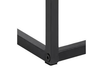 Sakila Sängbord 35 cm i Glas med Valnötsutseende, Förvaring med Låda - Svart - Möbler - Bord & matgrupper - Avlastningsbord - Sängbord & nattduksbord