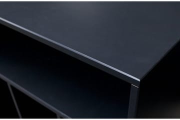 Seamas Sängbord 60 cm med Förvaring Hyllor - Valnöt/Svart - Möbler - Bord & matgrupper - Avlastningsbord - Sängbord & nattduksbord