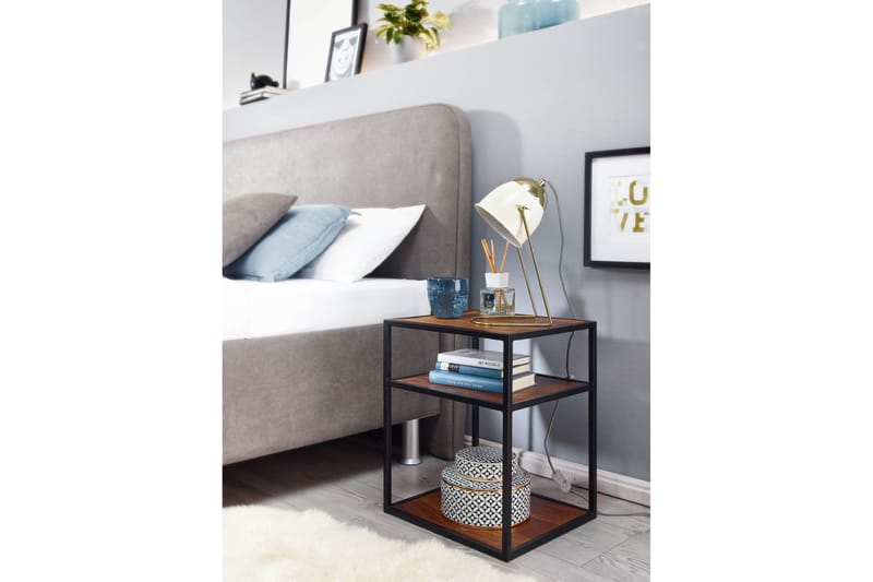 Seddik Sängbord 35 cm Rektangulär - Brun - Möbler - Bord & matgrupper - Avlastningsbord - Sängbord & nattduksbord