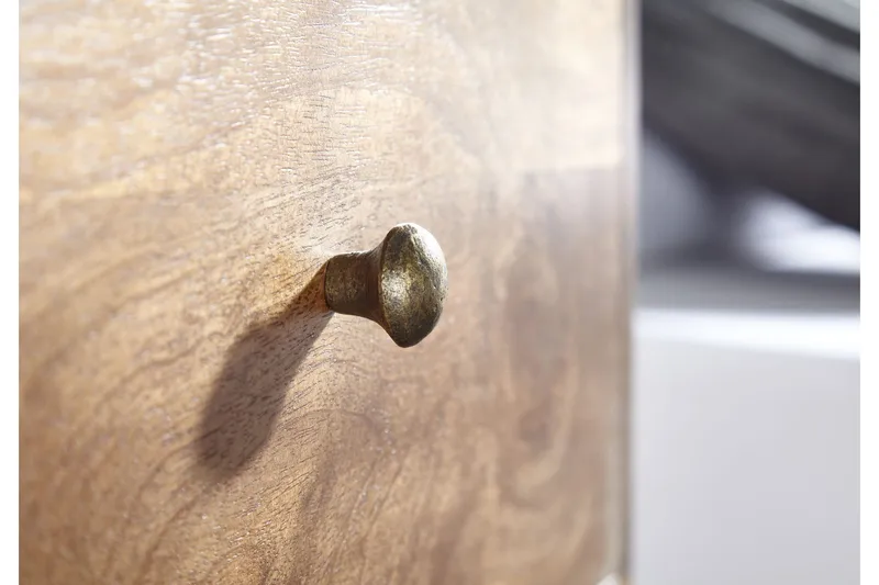 Seddik Sängbord 35 cm Rektangulär - Guld/Brun - Möbler - Bord & matgrupper - Avlastningsbord - Sängbord & nattduksbord