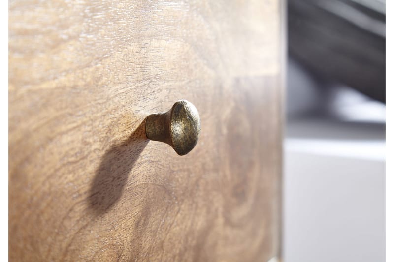 Seddik Sängbord 35 cm Rektangulär - Guld/Brun - Möbler - Bord & matgrupper - Avlastningsbord - Sängbord & nattduksbord