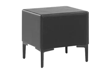 Sezanne Sängbord 44 cm - Konstläder/Svart - Möbler - Bord & matgrupper - Avlastningsbord - Sängbord & nattduksbord