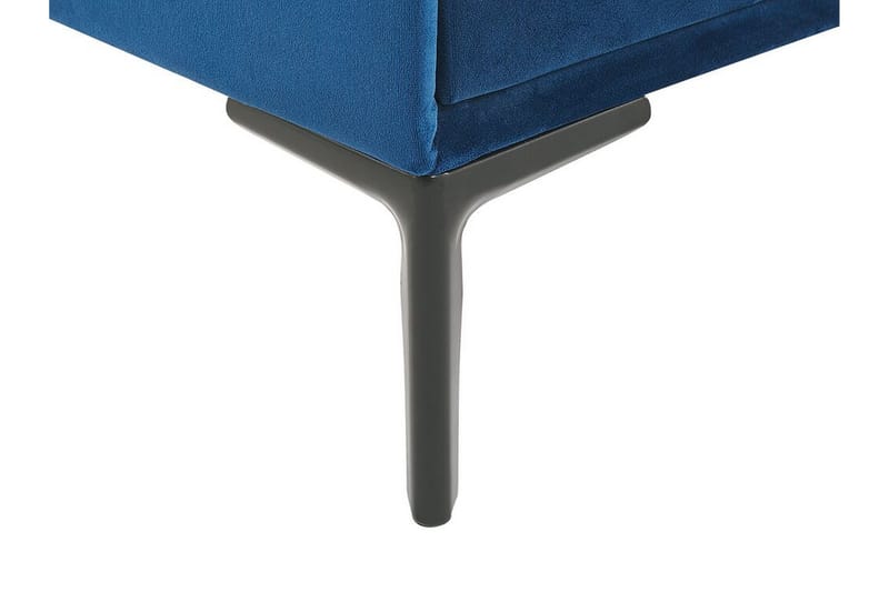 Sezanne Sängbord 44 cm - Sammet/Blå - Sängbord & nattduksbord