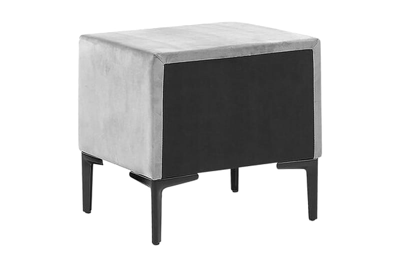 Sezanne Sängbord 44 cm - Sammet/Grå - Möbler - Bord & matgrupper - Avlastningsbord - Sängbord & nattduksbord