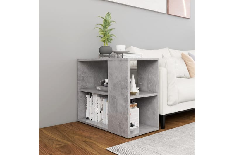 Sidoskåp betonggrå 60x30x50 cm spånskiva - Grå - Möbler - Bord & matgrupper - Avlastningsbord - Sängbord & nattduksbord