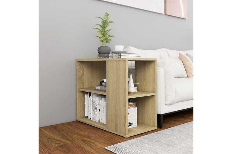 Sidoskåp sonoma-ek 60x30x50 cm spånskiva - Brun - Möbler - Bord & matgrupper - Avlastningsbord - Sängbord & nattduksbord