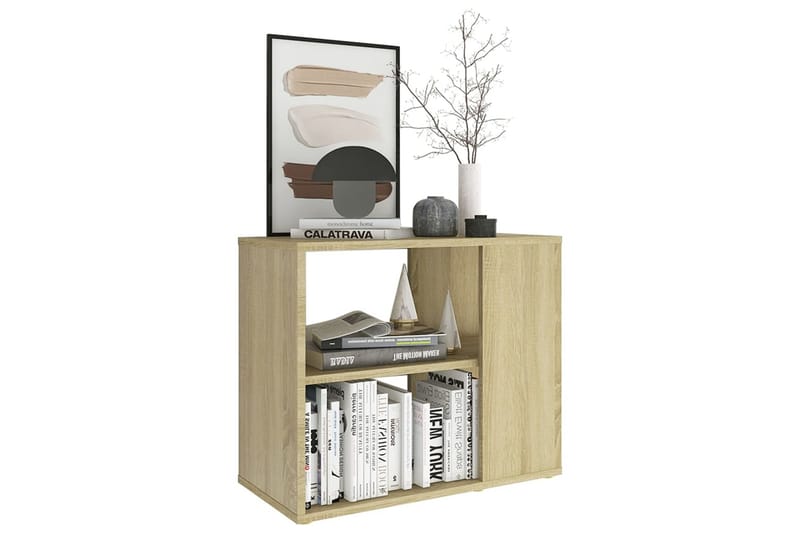 Sidoskåp sonoma-ek 60x30x50 cm spånskiva - Brun - Möbler - Bord & matgrupper - Avlastningsbord - Sängbord & nattduksbord