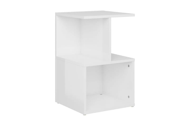 Sidoskåp vit högglans 35x35x55 cm spånskiva - Vit - Möbler - Bord & matgrupper - Avlastningsbord - Sängbord & nattduksbord