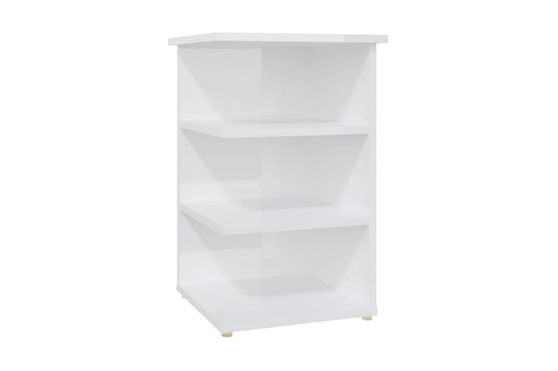 Sidoskåp vit högglans 35x35x55 cm spånskiva - Vit - Möbler - Bord & matgrupper - Avlastningsbord - Sängbord & nattduksbord