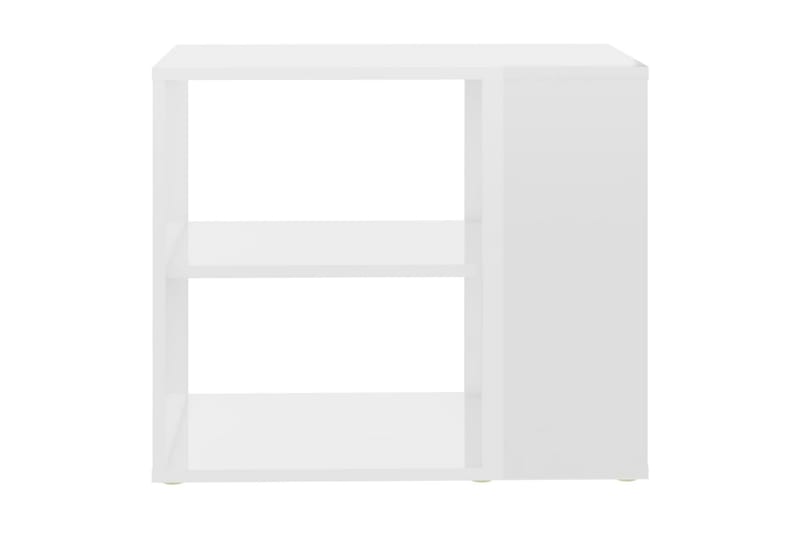 Sidoskåp vit högglans 60x30x50 cm spånskiva - Vit - Möbler - Bord & matgrupper - Avlastningsbord - Sängbord & nattduksbord