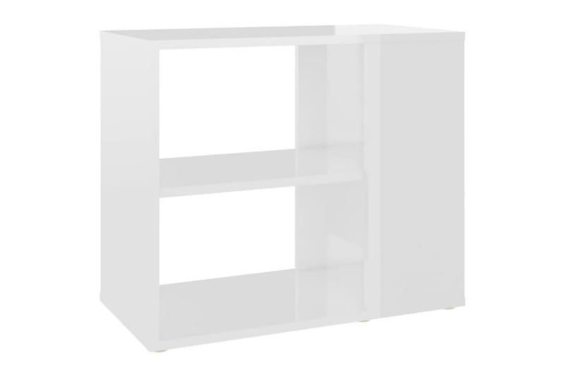 Sidoskåp vit högglans 60x30x50 cm spånskiva - Vit - Möbler - Bord & matgrupper - Avlastningsbord - Sängbord & nattduksbord