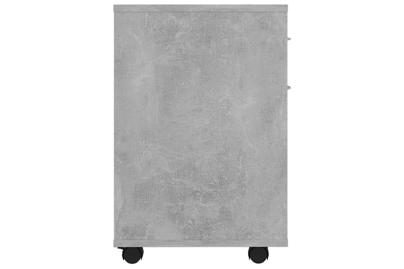 Skåp med hjul betonggrå 45x38x54 cm spånskiva - Grå - Möbler - Bord & matgrupper - Avlastningsbord - Sängbord & nattduksbord