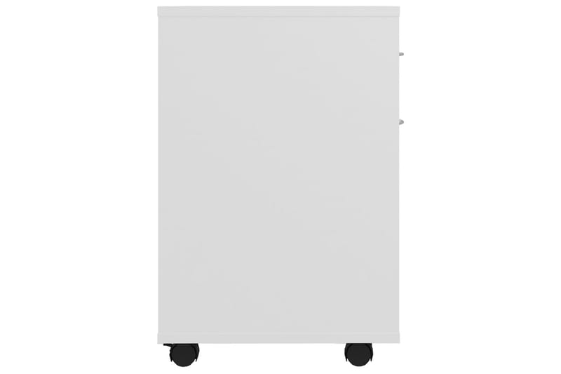 Skåp med hjul vit 45x38x54 cm spånskiva - Vit - Möbler - Bord & matgrupper - Avlastningsbord - Sängbord & nattduksbord