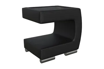 Stoliv Sängbord 43 cm Höger - Ecoläder/Svart - Möbler - Bord & matgrupper - Avlastningsbord - Sängbord & nattduksbord