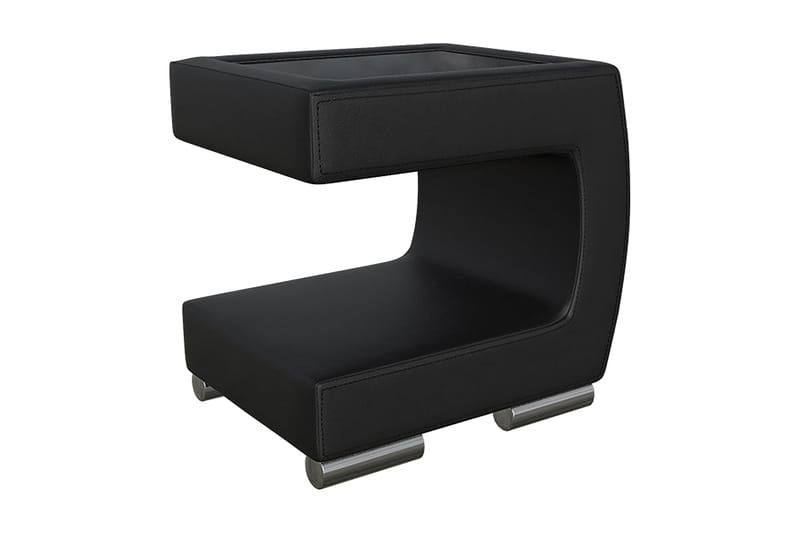 Stoliv Sängbord 43 cm Höger - Ecoläder/Svart - Möbler - Bord & matgrupper - Avlastningsbord - Sängbord & nattduksbord