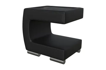 Stoliv Sängbord 43 cm Vänster - Ecoläder/Svart - Möbler - Bord & matgrupper - Avlastningsbord - Sängbord & nattduksbord