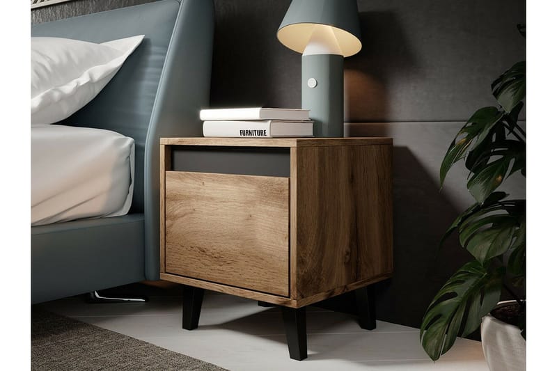 Strontian Sängbord 40 cm Scandinavian Choice Anthracite - Möbler - Bord & matgrupper - Avlastningsbord - Sängbord & nattduksbord