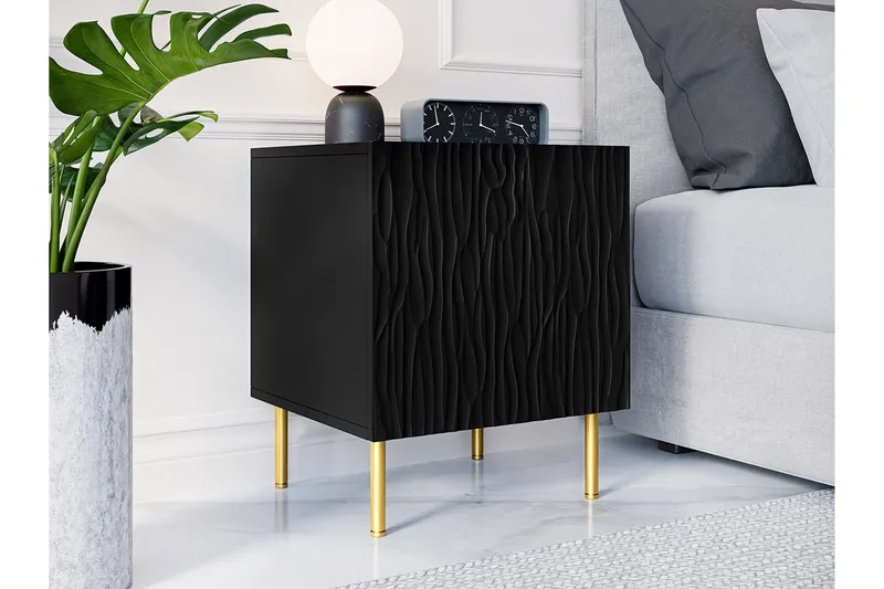 Strontian Sängbord 44 cm Scandinavian Choice Black - Möbler - Bord & matgrupper - Avlastningsbord - Sängbord & nattduksbord