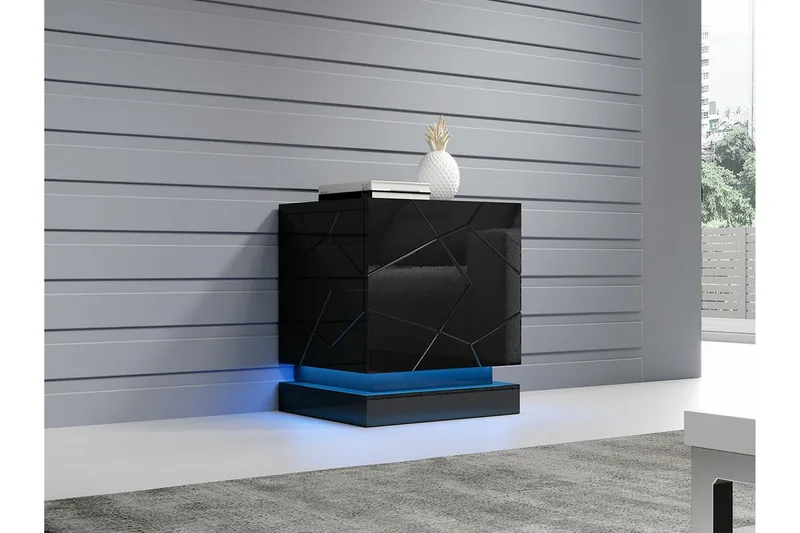 Strontian Sängbord 46 cm Scandinavian Choice Black - Möbler - Bord & matgrupper - Avlastningsbord - Sängbord & nattduksbord