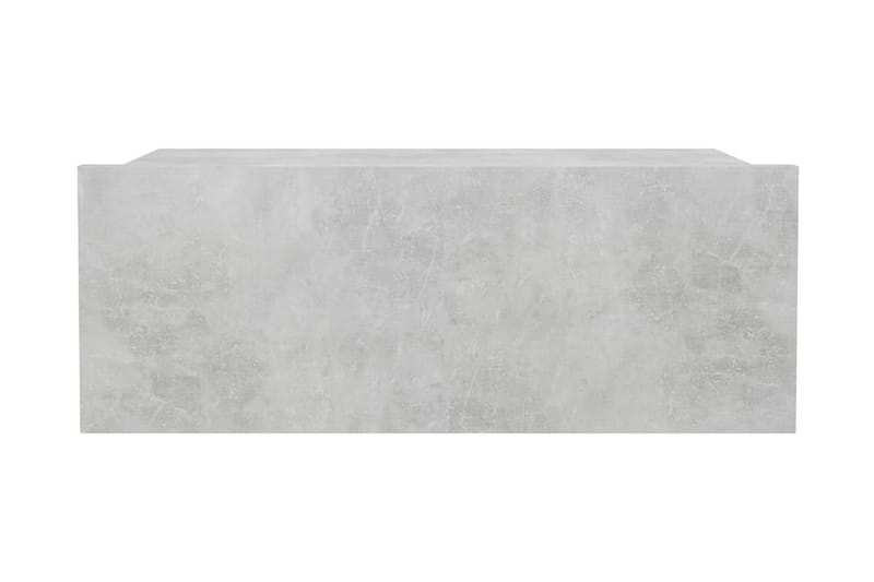 Svävande sängbord betonggrå 40x30x15 cm spånskiva - Grå - Möbler - Bord & matgrupper - Avlastningsbord - Sängbord & nattduksbord