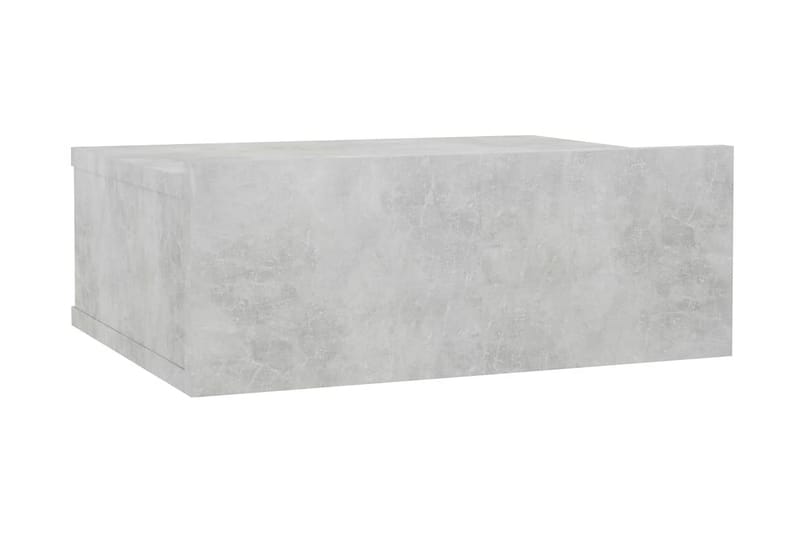Svävande sängbord betonggrå 40x30x15 cm spånskiva - Grå - Möbler - Bord & matgrupper - Avlastningsbord - Sängbord & nattduksbord
