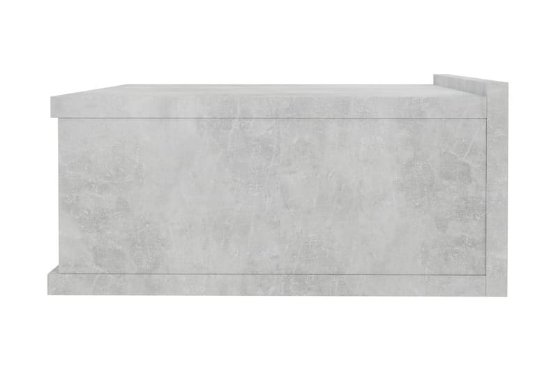 Svävande sängbord betonggrå 40x30x15 cm spånskiva - Grå - Möbler - Bord & matgrupper - Avlastningsbord - Sängbord & nattduksbord