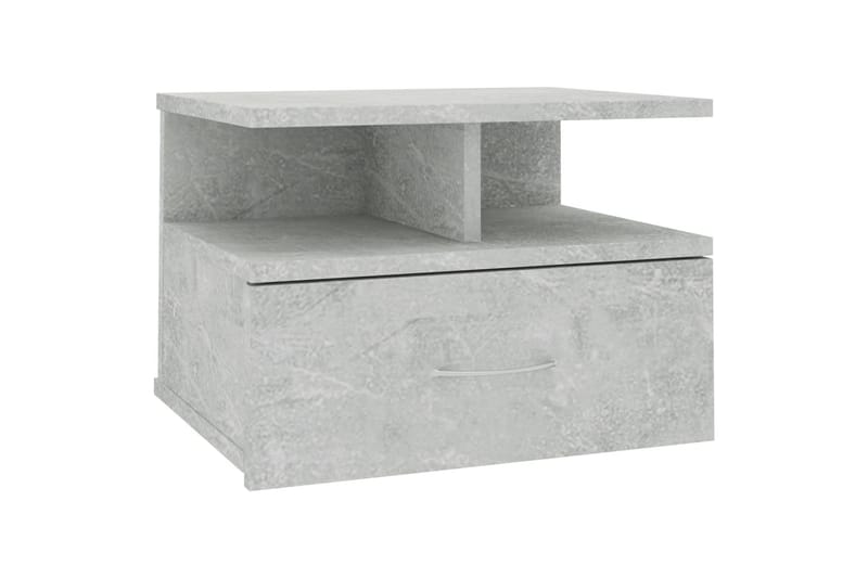 Svävande sängbord betonggrå 40x31x27 cm spånskiva - Grå - Möbler - Bord & matgrupper - Avlastningsbord - Sängbord & nattduksbord