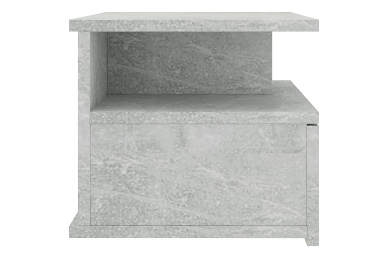 Svävande sängbord betonggrå 40x31x27 cm spånskiva - Grå - Möbler - Bord & matgrupper - Avlastningsbord - Sängbord & nattduksbord