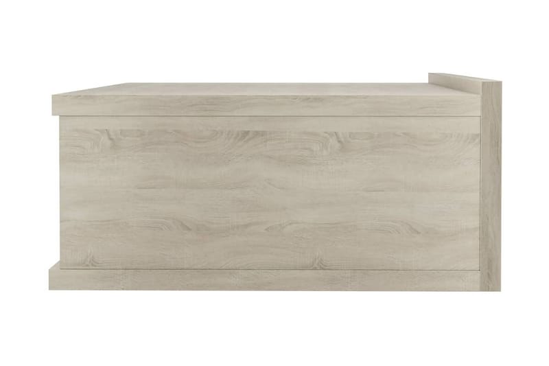 Svävande sängbord sonoma-ek 40x30x15 cm spånskiva - Brun - Sängbord & nattduksbord