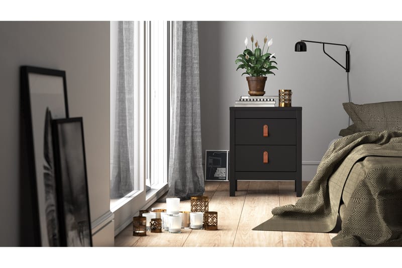 Vallvidera Sängbord 44 cm - Svart - Möbler - Bord & matgrupper - Avlastningsbord - Sängbord & nattduksbord