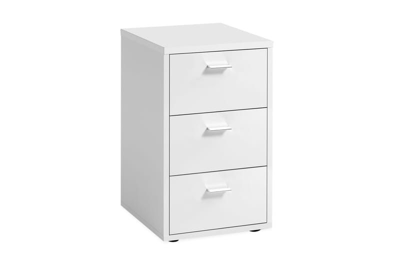 Virginia Sängbord 35 cm med Förvaring 3 Lådor - Extra Vit - Möbler - Bord & matgrupper - Avlastningsbord - Sängbord & nattduksbord