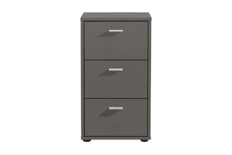 Virginia Sängbord 35 cm med Förvaring 3 Lådor - Grå - Möbler - Bord & matgrupper - Avlastningsbord - Sängbord & nattduksbord
