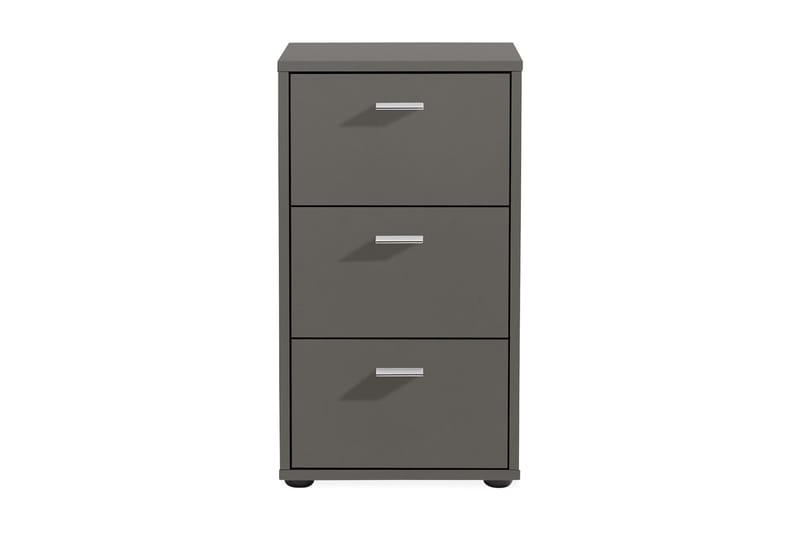 Virginia Sängbord 35 cm med Förvaring 3 Lådor, Grå