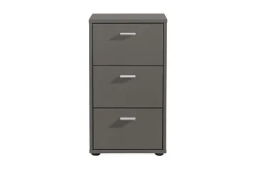 Virginia Sängbord 35 cm med Förvaring 3 Lådor - Grå - Möbler - Bord & matgrupper - Avlastningsbord - Sängbord & nattduksbord