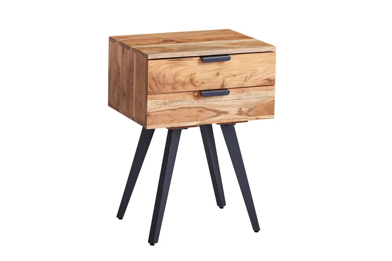 Willowdale Sängbord 47 cm, Brun/Svart