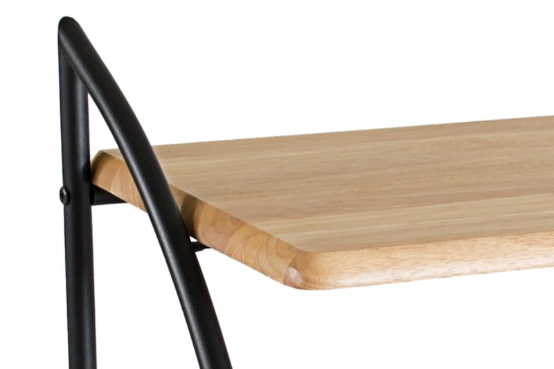 Zenon Sängbord 54 cm med Förvaring Hylla - Svart/Natur - Möbler - Bord & matgrupper - Avlastningsbord - Sängbord & nattduksbord
