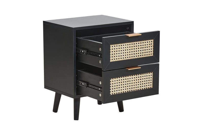 Sängbord Opoco med 2 förvaringslådor - Möbler - Bord & matgrupper - Avlastningsbord - Sängbord & nattduksbord