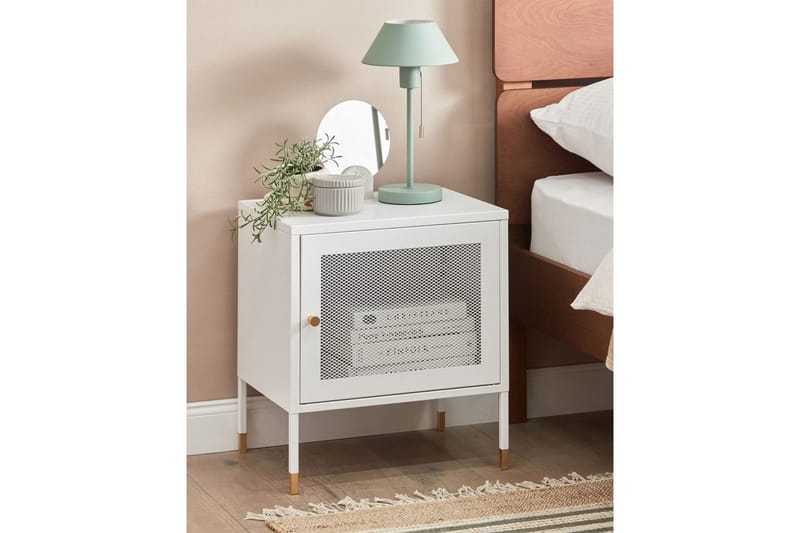 Sängbord Ossett Vit - Vit - Möbler - Bord & matgrupper - Avlastningsbord - Sängbord & nattduksbord
