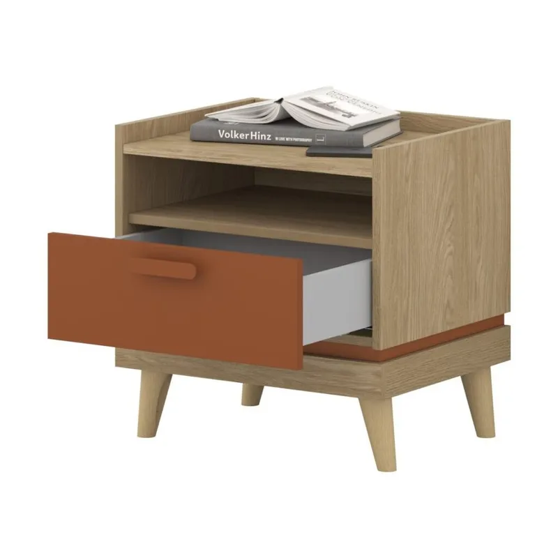Sängbord Scandi 1 låda - Oljerad Ek - Möbler - Bord & matgrupper - Avlastningsbord - Sängbord & nattduksbord
