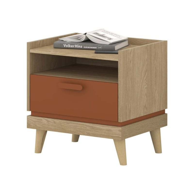 Sängbord Scandi 1 låda - Oljerad Ek - Möbler - Bord & matgrupper - Avlastningsbord - Sängbord & nattduksbord