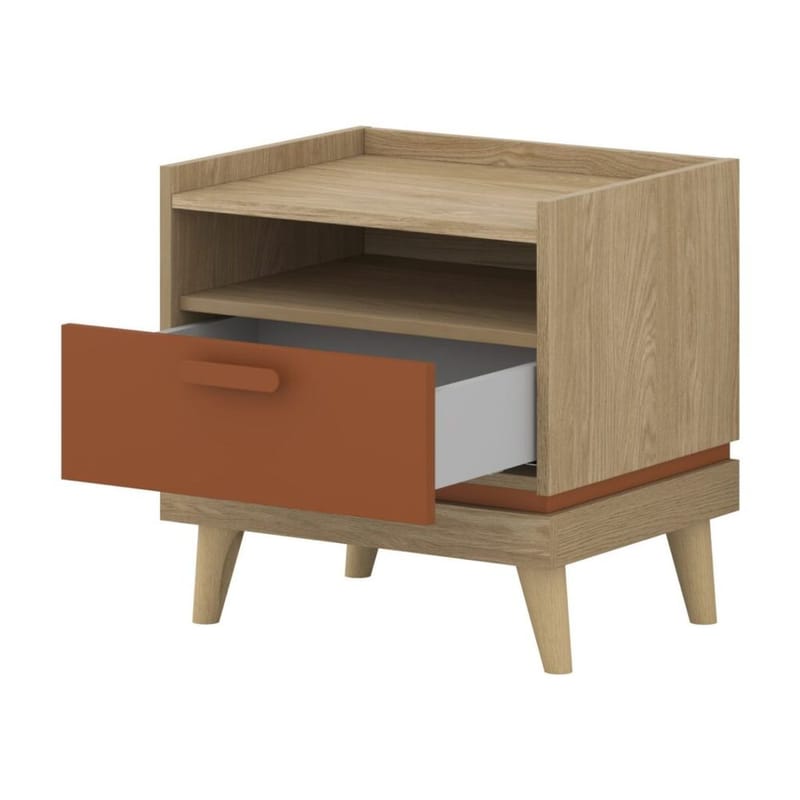 Sängbord Scandi 1 låda - Oljerad Ek - Möbler - Bord & matgrupper - Avlastningsbord - Sängbord & nattduksbord