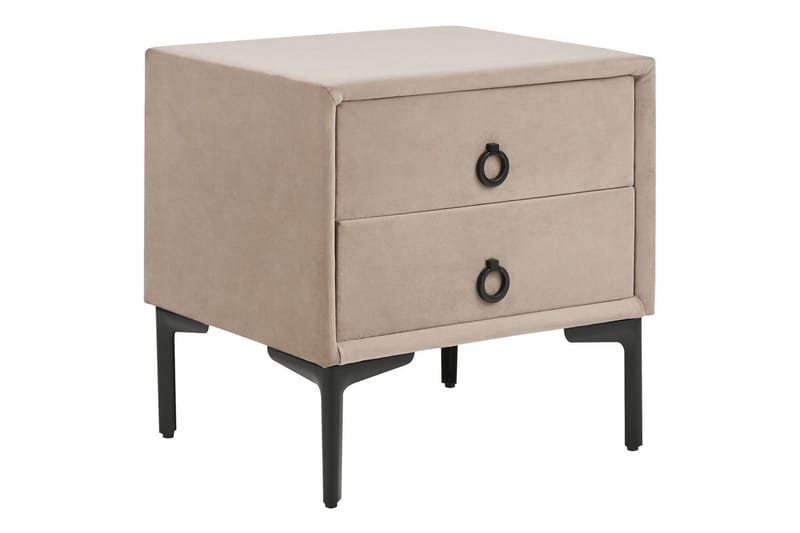Sängbord Sezanne Beige, grå, svart - Beige, grå, svart - Möbler - Bord & matgrupper - Avlastningsbord - Sängbord & nattduksbord